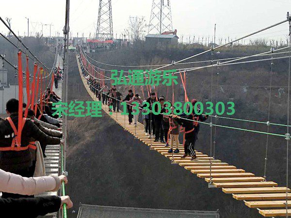 景区吊桥已成为旅游景区的宠儿