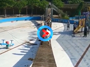 四川宜宾月亮湾浪网红桥调试成功